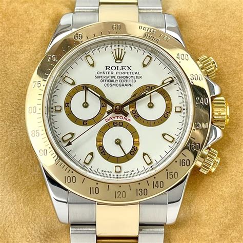 rolex cosmograph daytona two tone oyster bracelet circa 2004-5|2004 Rolex Cosmograph Daytona 40MM Mother of Pearl Dial Two.